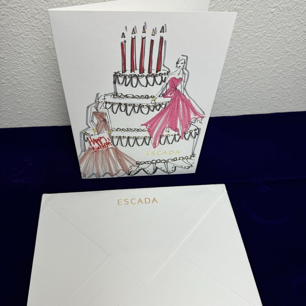 NEW ESCADA Happy Birthday Card and Envelope